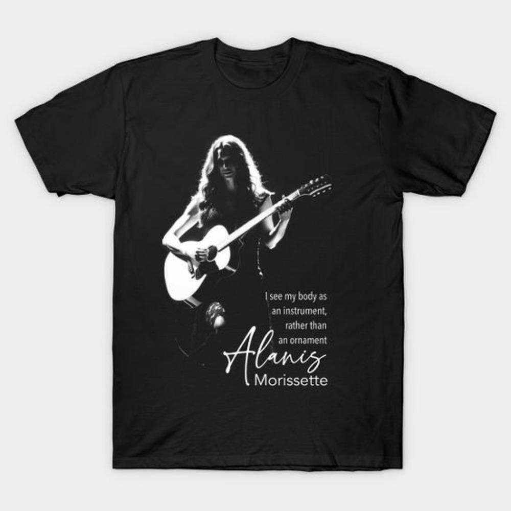 Alanis Morissette Silhouette Alternative Music Fan Unisex T-Shirt